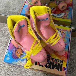 Impala pink/yellow size 5 women’s roller skates
